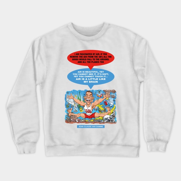 Jean-Claude Van Damme Crewneck Sweatshirt by PLAYDIGITAL2020